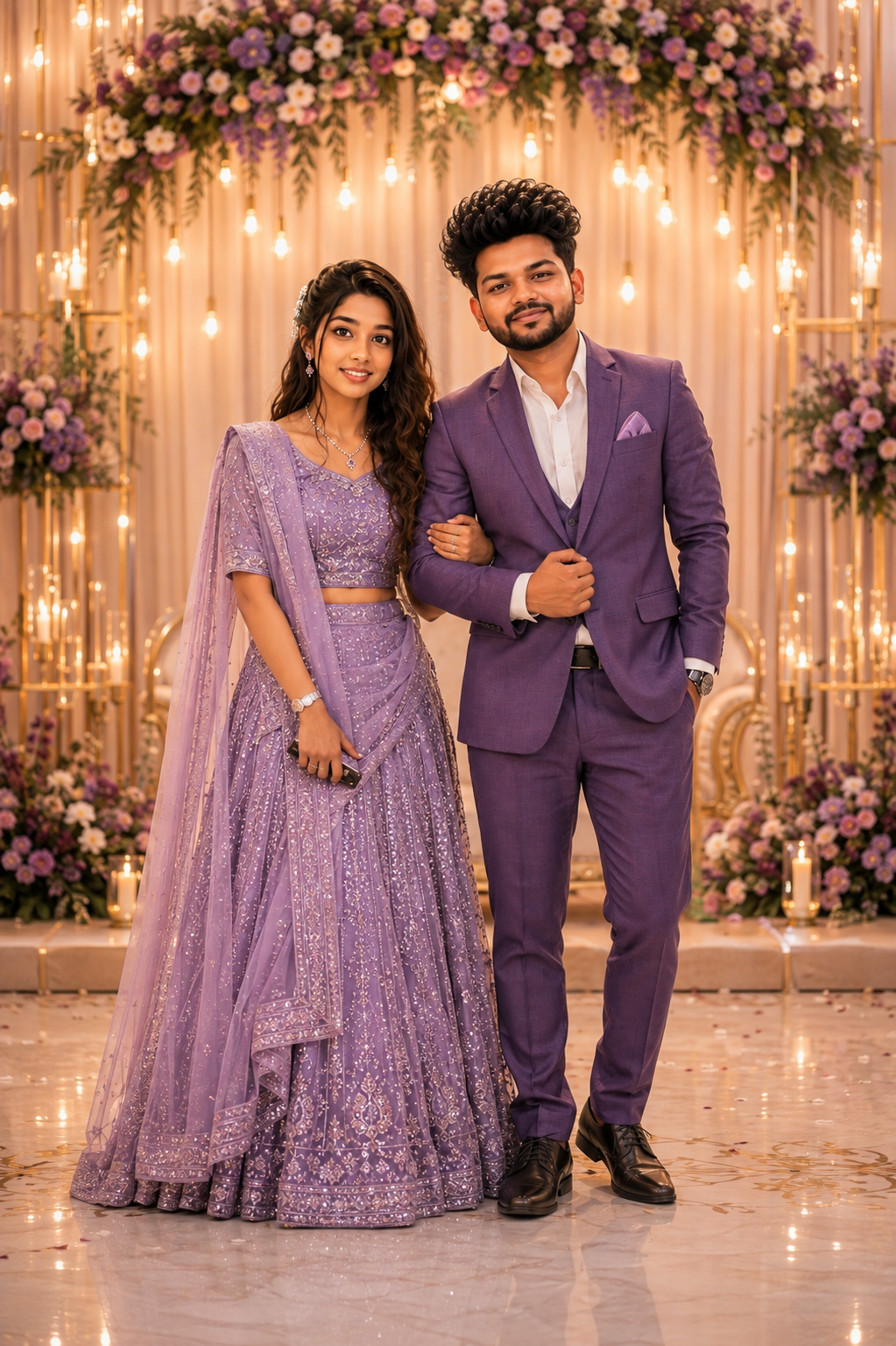 Vikki and Pappu Wedding Hero Portrait