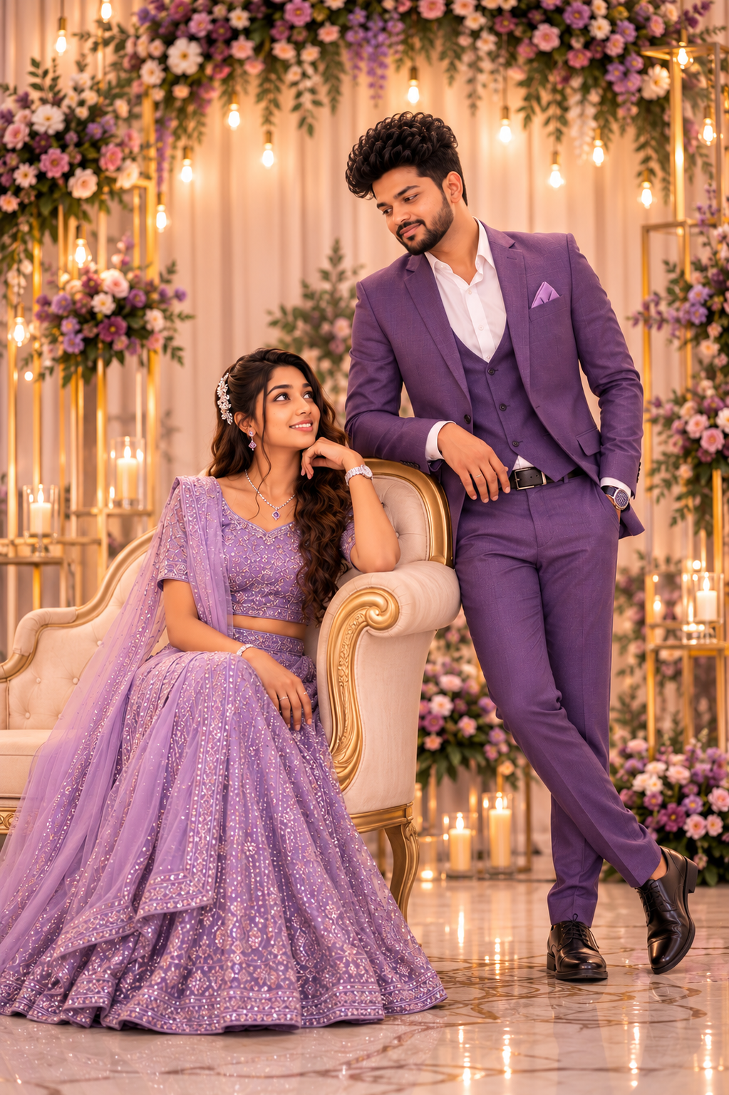 Vikki and Pappu in romantic embrace