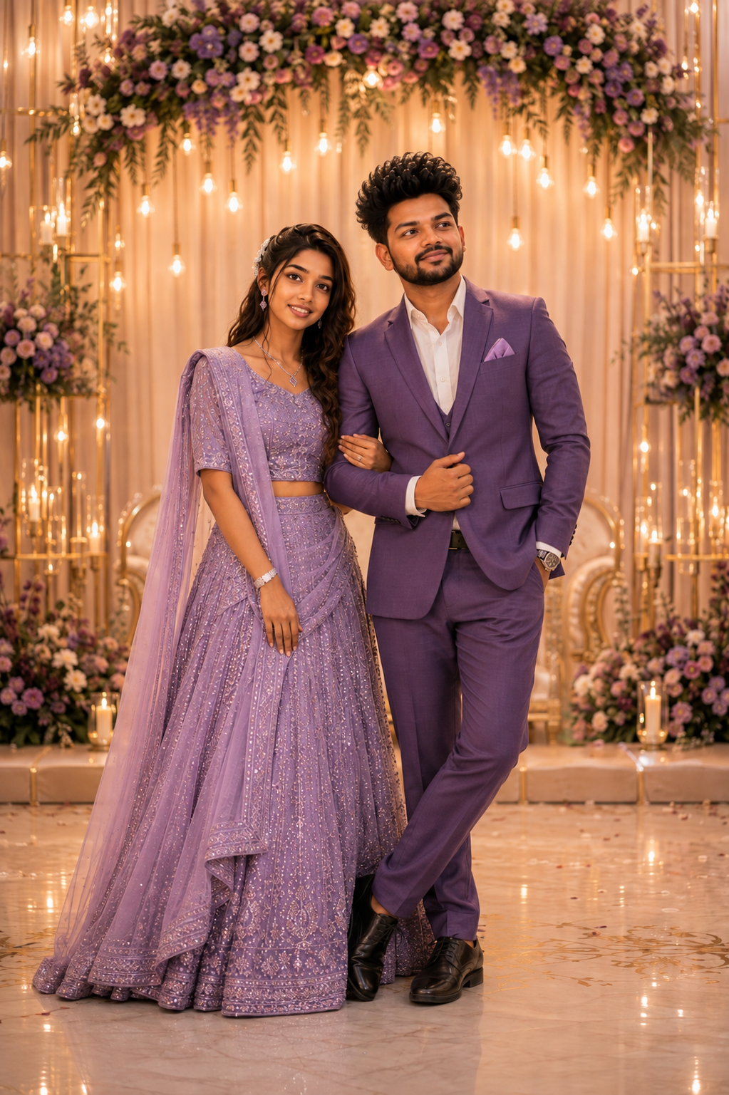 Vikki and Pappu Royal Couple Portrait